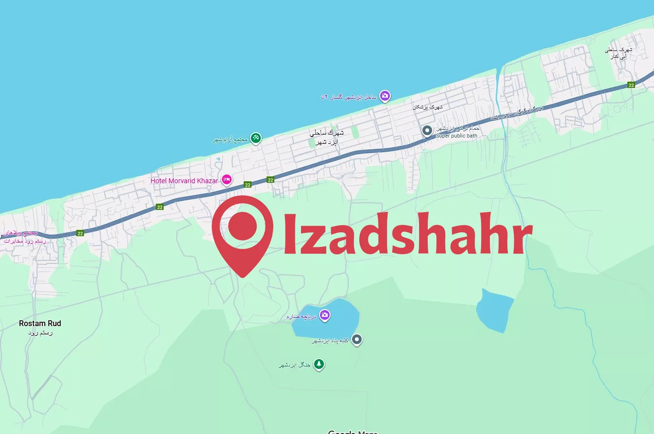 نقشه ایزدشهر