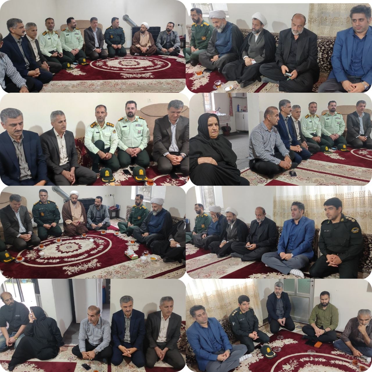 دیدار مسئولان با خانواده شهید حشمتالله کریمی